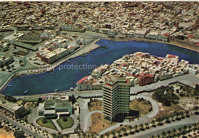 BIZERTE Tunesie Vue generale aerienne