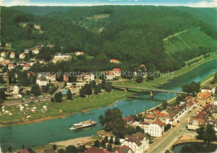 Bad Karlshafen Weserpartie Fliegeraufnahme