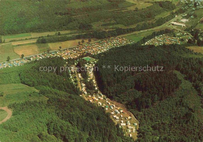 Hellenthal Eifel Euskirchen NRW Campingplatz Schwimmbad Fliegeraufnahme