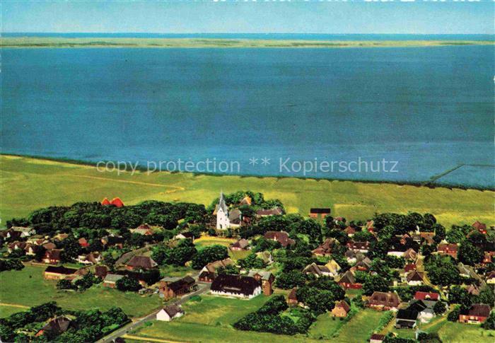 Nebel Amrum Fliegeraufnahme