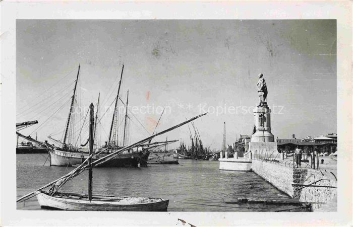 CAIRO  Kairo Caire Egypt Segelboot Denkmal Hafen