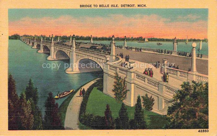 Belle Isle DETROIT Michigan USA Bridge