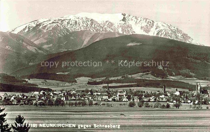 Neunkirchen Schneeberg Niederoesterreich AT Panorama