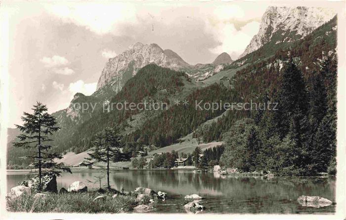 Hintersee Ramsau Berchtesgaden Oberbayern Bayern Panorama