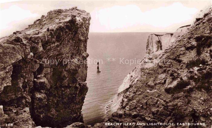 EASTBOURNE  Sussex UK Beach Head Lighthouse