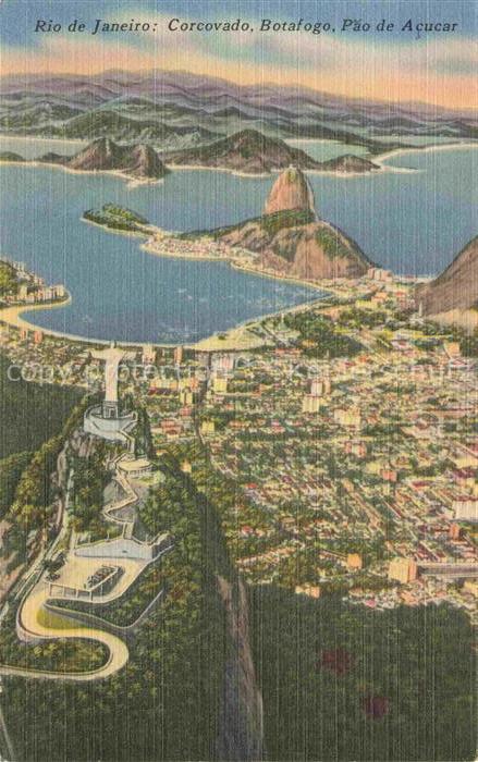 RIO DE JANEIRO Brazil Corcovado Botafogo Pao de Acucar