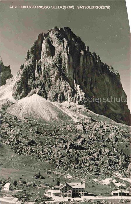Sassolungo Langkofel Sasso-Lungo 3178m Bolzano IT Rifugio Passo Sella