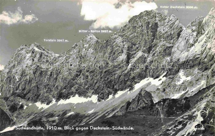 Suedwandhuette 1910m Ramsau Dachstein AT Panorama