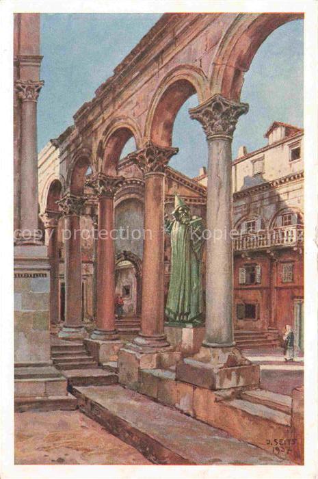 SPLIT Spalato Croatia Dioklecijanova palace Peristyl