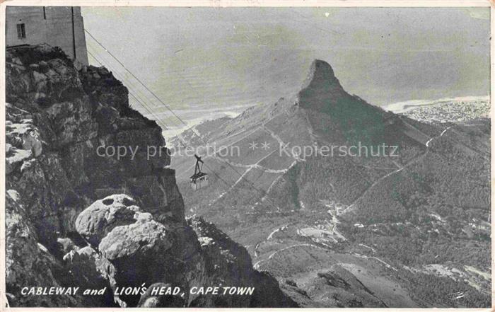 Cape-Town Kaapstad Kapstadt South-Africa RSA Cableway and Lions Head Seilbahn