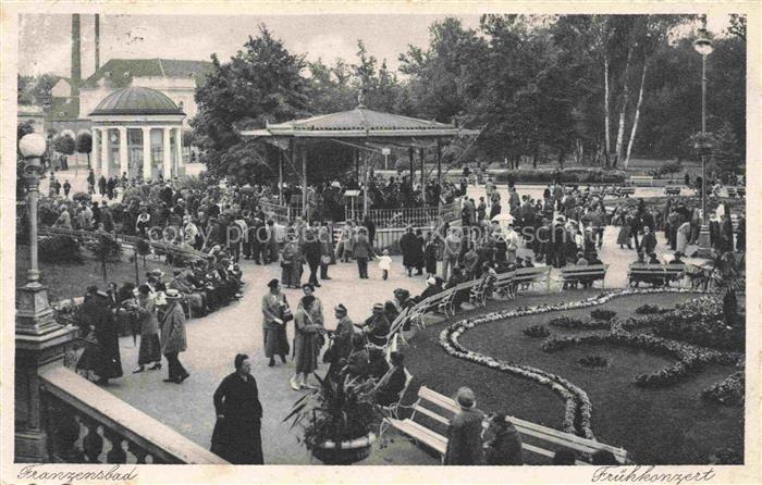 Franzensbad Boehmen FRANTISKOVY LAZNE CZ Fruehkonzert