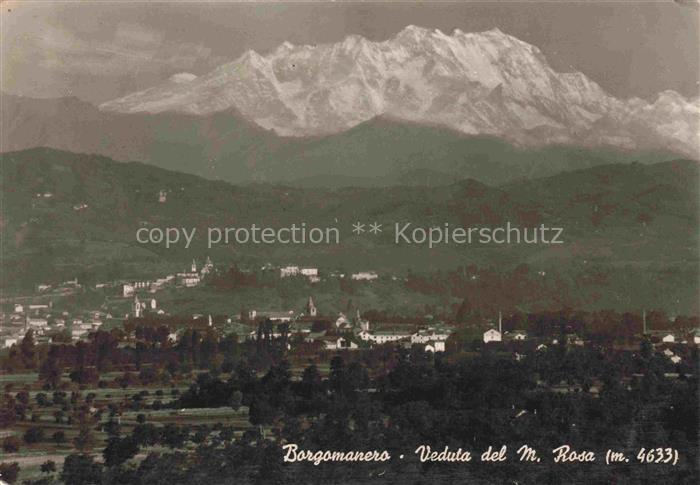 Borgomanero Piemonte IT Veduta del M. Rosa Panorama