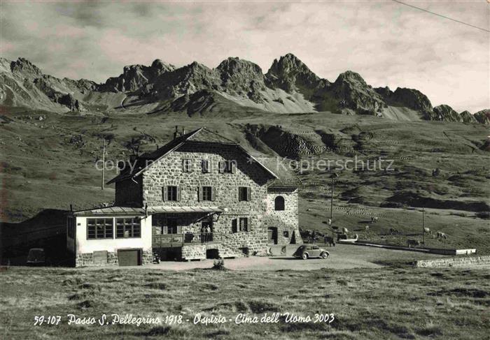 Passo San Pellegrino 1918m Moena di Fassa Dolomiti IT Ospizio Cima dell Uomo