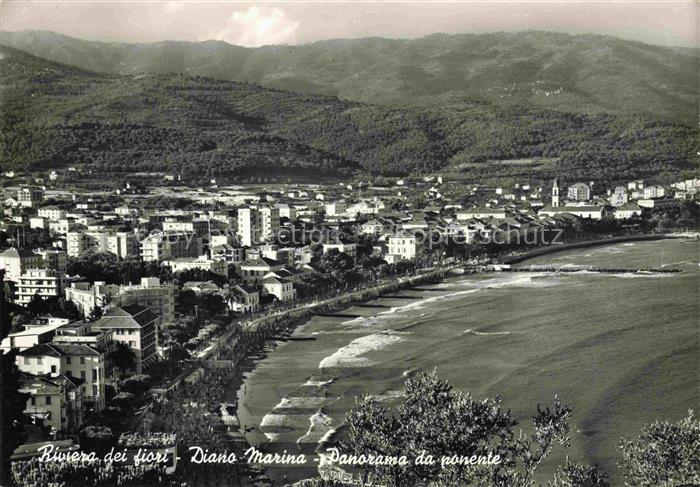 Diano Marina Imperia Liguria IT Panorama von Westen