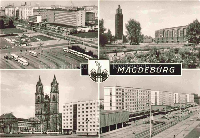 MAGDEBURG  CITY Otto Guericke Strasse Interhotel Kulturpark Rotehorn