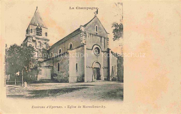 La Champagne Environs d Epernay Eglise de Mareuil sur Ay