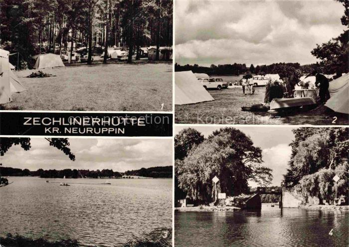 Zechlinerhuette Rheinsberg Campingplatz See Wald Kanal