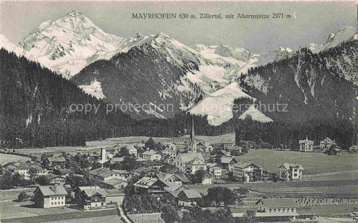Mayrhofen  Zillertal Tirol AT mit Ahornspitze