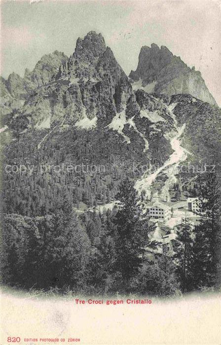 Tre Croci 1808m Cortina d Ampezzo Veneto IT mit Cristallo