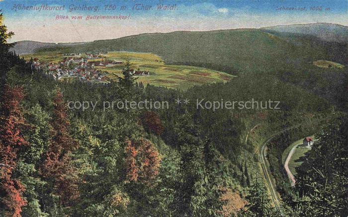 Gehlberg Thueringen Blick vom Bettelmannskopf