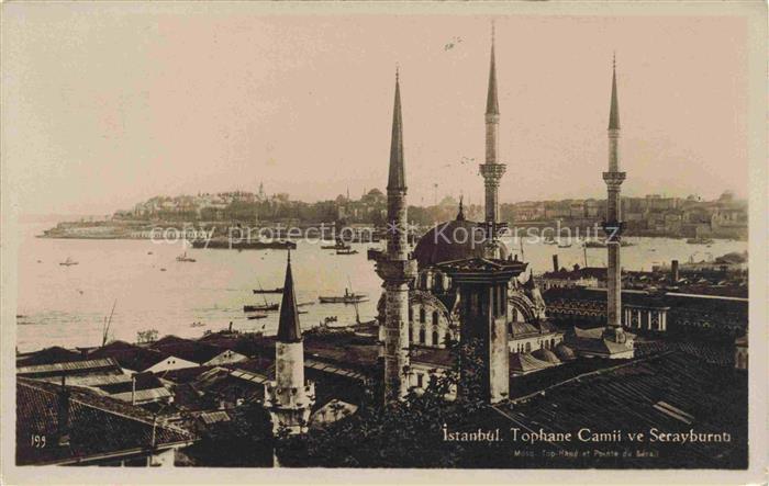 ISTANBUL Constantinopel TK Tophane Camii ve Serayburna