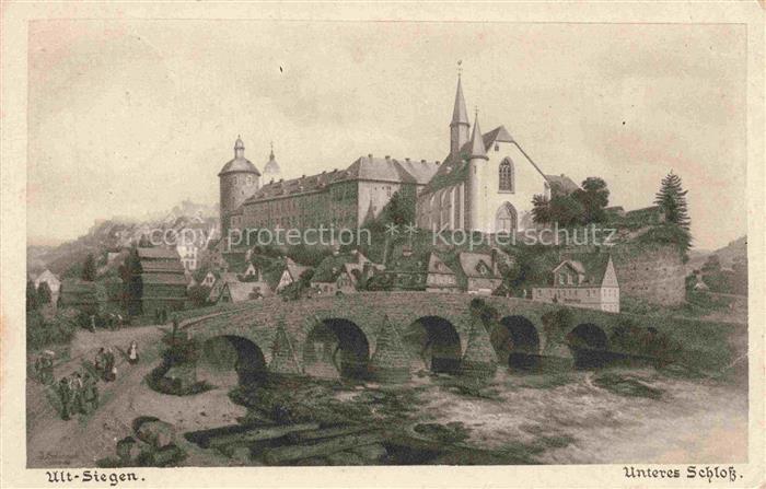 SIEGEN  Westfalen NRW Unteres Schloss Feldpost