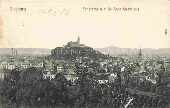 Siegburg NRW Panorama von der St Anno Kirche aus
