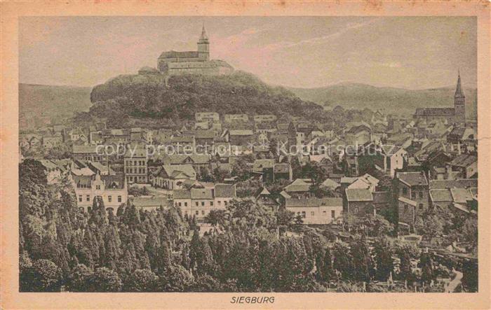 Siegburg NRW Panorama mit Michaelsberg