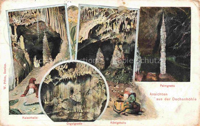 ISERLOHN NRW Ansichten aus der Drachenhoehle Kaiserhalle Orgelgrotte Palmgrotte