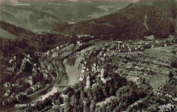 Altena Lenne Fliegeraufnahme Maerkischer Hof