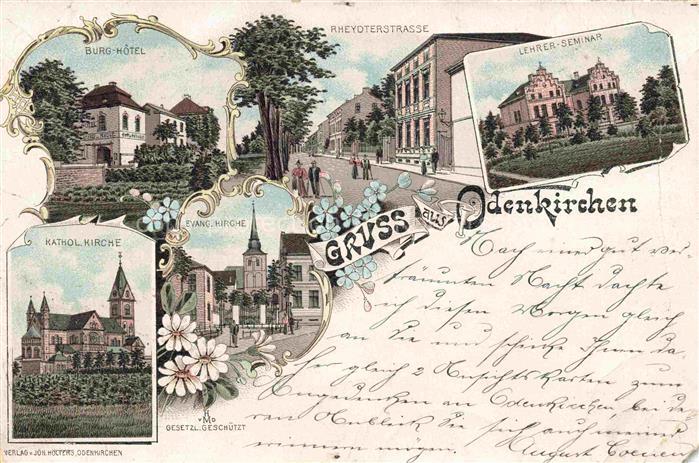 Odenkirchen Rheydt Moenchengladbach Burg Hotel Rheydterstrasse Lehrer Seminar Ka