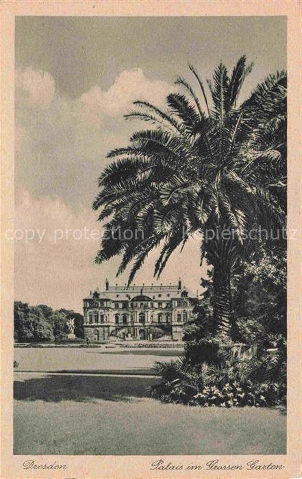 DRESDEN Elbe Palais im Grossen Garten