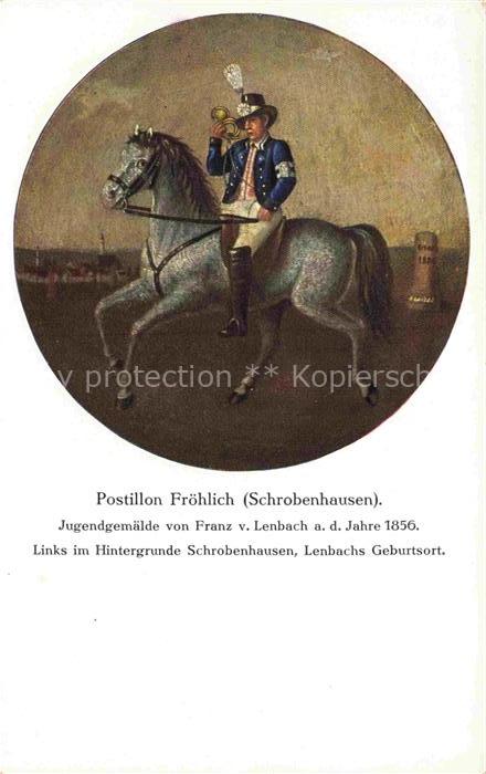 Schrobenhausen Bayern Postillion Froehlich Gemaelde
