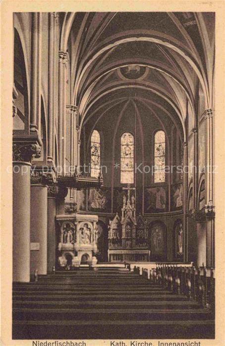 Niederfischbach Altenkirchen Westerwald Rheinland-Pfalz Kath Kirche Inneres