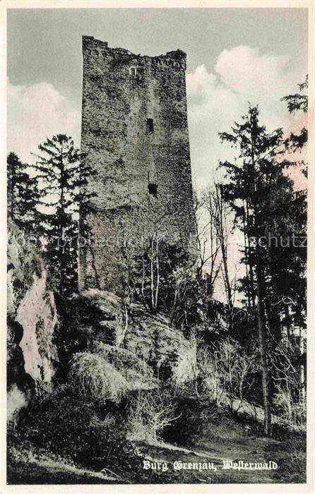 Grenzau Hoehr-Grenzhausen Westerwaldkreis Rheinland-Pfalz Burgruine Grenzau