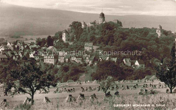 Montabaur Westerwald Rheinland-Pfalz Panorama mit Schloss