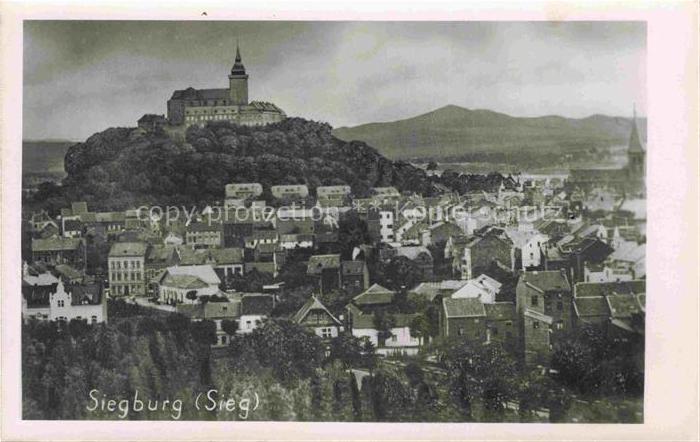 Siegburg NRW Panorama mit Schloss