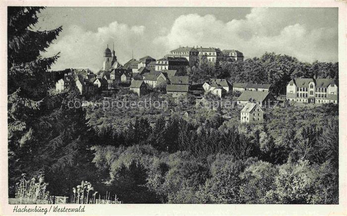 Hachenburg Westerwald Rheinland-Pfalz Panorama