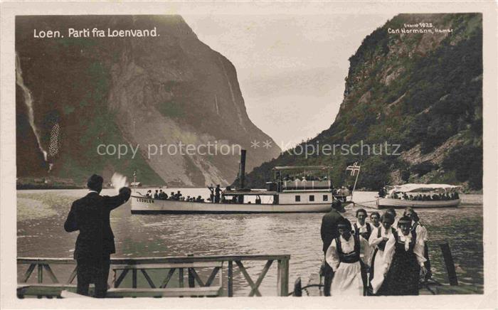 Loen  Kjendalsbroe Norge Parti fra Loenvand