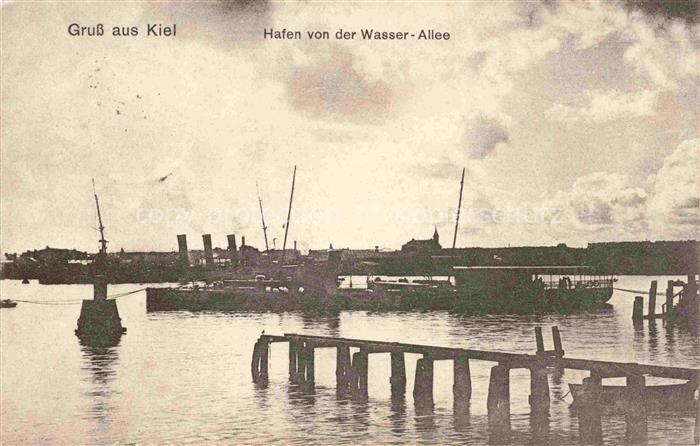 KIEL  CITY Hafen von der Wasser Allee