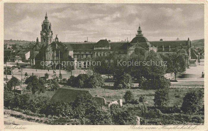 WIESBADEN Partie vom Hauptbahnhof