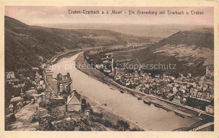 Traben-Trarbach Mosel Die Grevenburg Panorama
