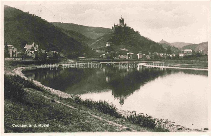 Cochem Kochem Mosel Panorama mit Burgblick