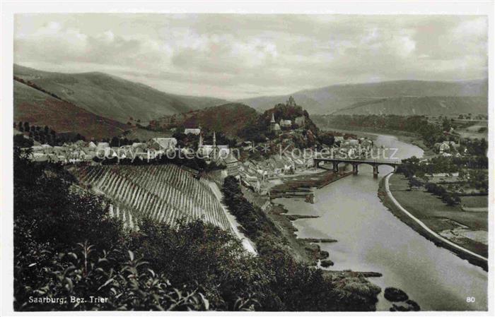 Saarburg Saar (ex Bez Trier) Rheinland-Pfalz Panorama