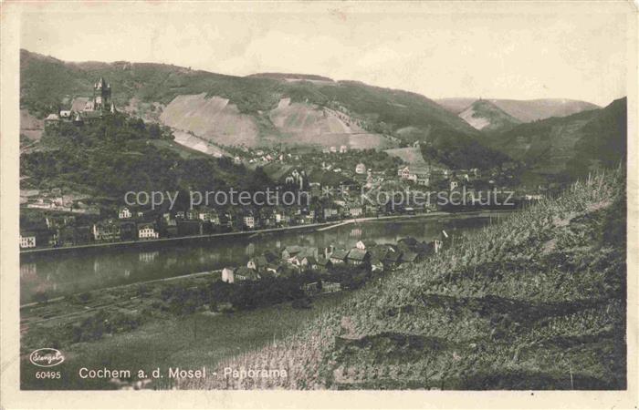 Cochem Kochem Mosel Panorama Burgblick