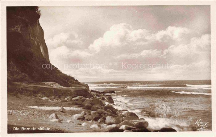 Bernsteinkueste Jantarny Palmnicken Kaliningrad RU Strandpartie