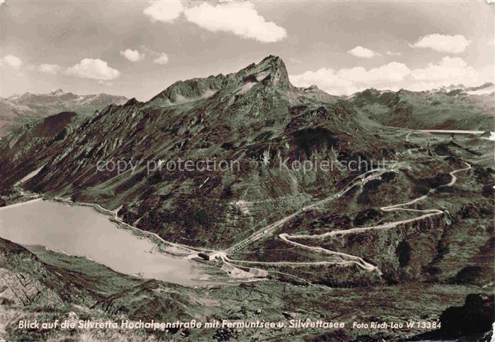 Silvretta-Hochalpenstrasse AT mit Fermuntsee und Sivrettasee