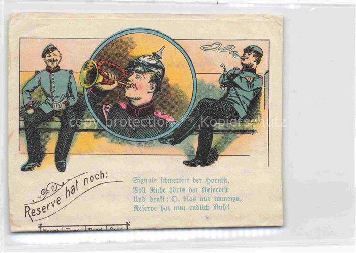 Militaria Reserve-Division Pickelhaube Soldaten