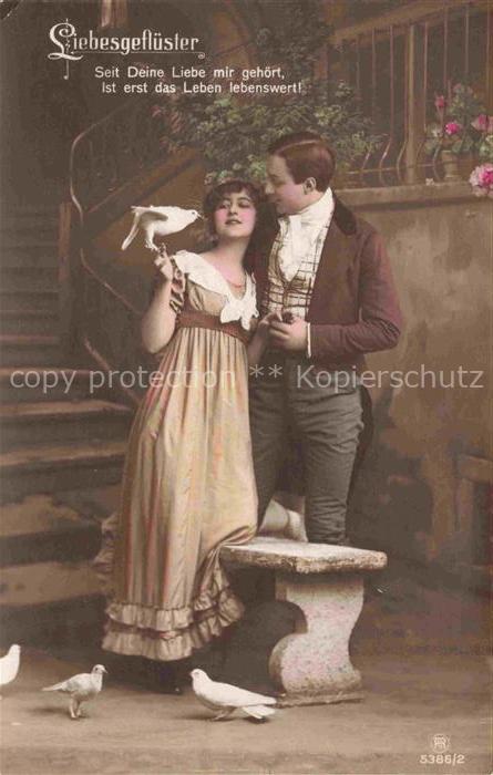 Foto RPH Nr. 5386/2 Tauben Liebesgefluester
