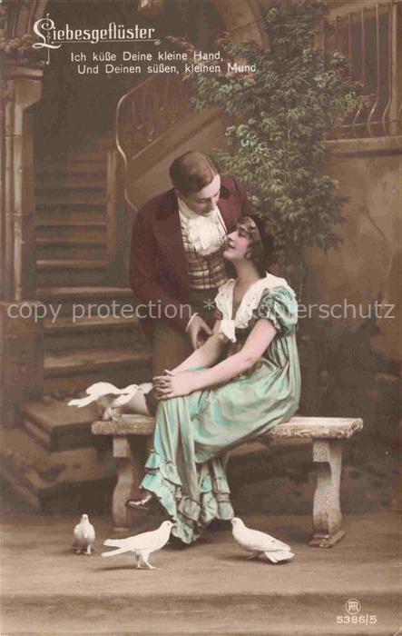 Foto RPH Nr. 5386/5 Tauben Liebesgefluester